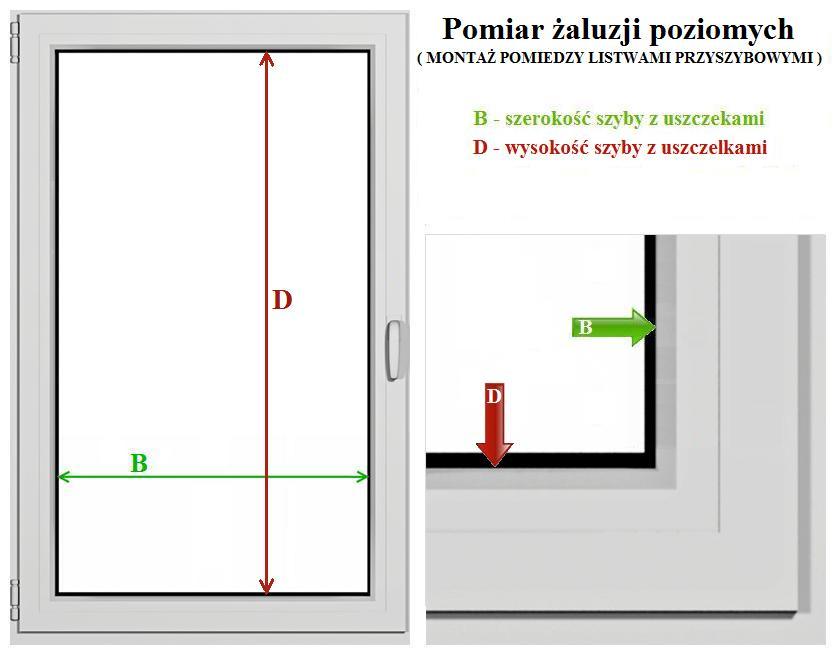 pomiar żaluzji poziomych
